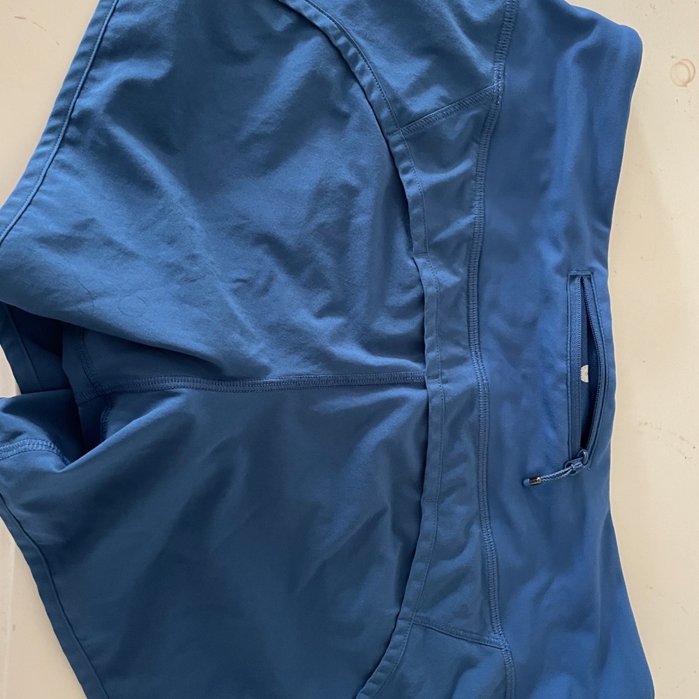 Blue size 8 lululemon running shorts